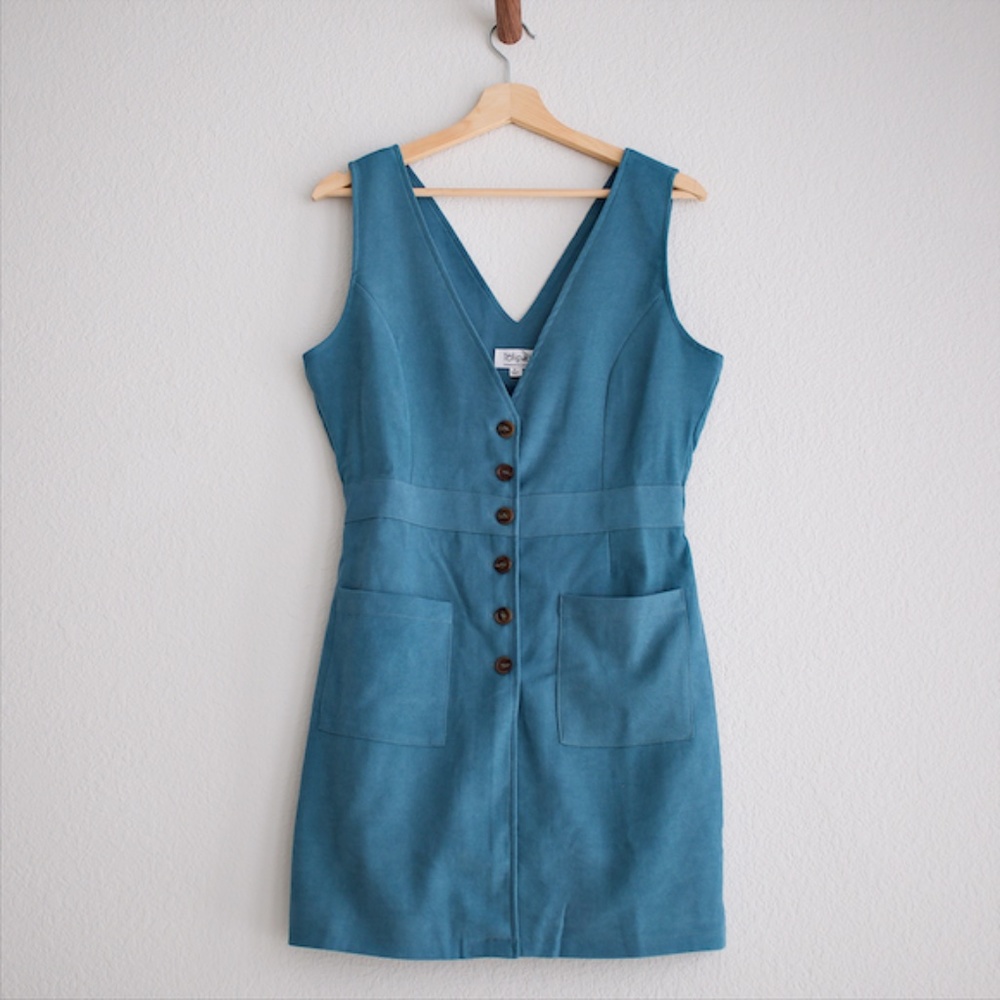 NWT - Vest dress, Medium, Teal